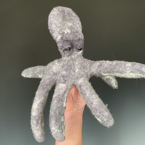 Alternative view of Octopus Finger Puppet / Sculpture