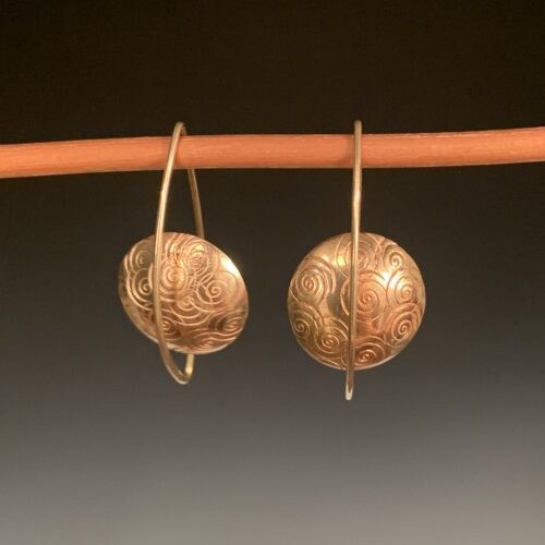 Alternative view of 14K Gold Levitating Earrings