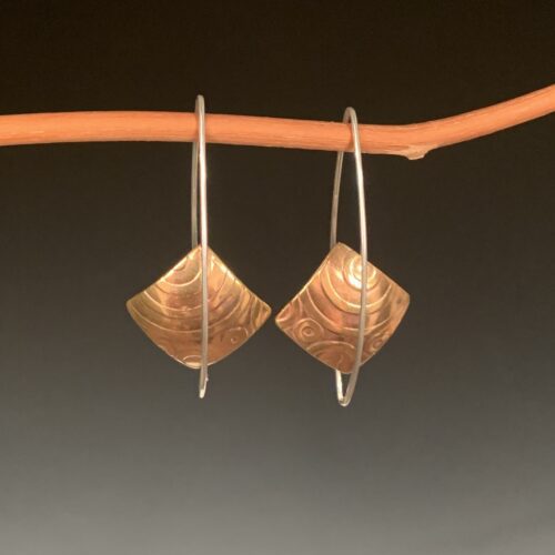 Bronze Levitating Earrings