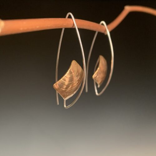 Alternative view of Bronze Levitating Earrings