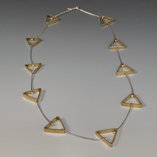 Alternative view of Triangles Necklace