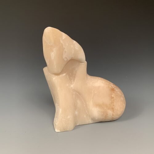 Scratching Dog Stone Sculpture