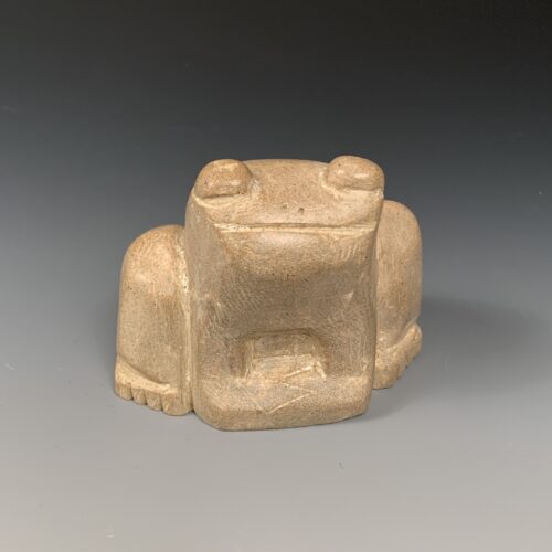 Smiling Frog Stone Sculpture
