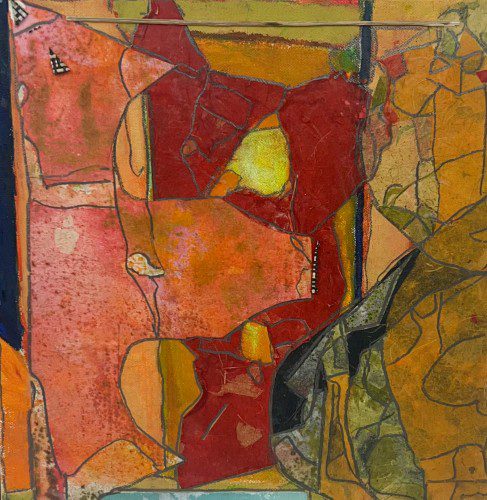 Alternative view of Red/Orange Combine #1 Wall Art