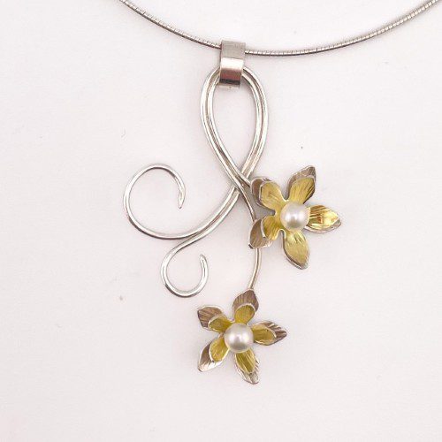 Alternative view of Sterling Silver  Blossom Necklace