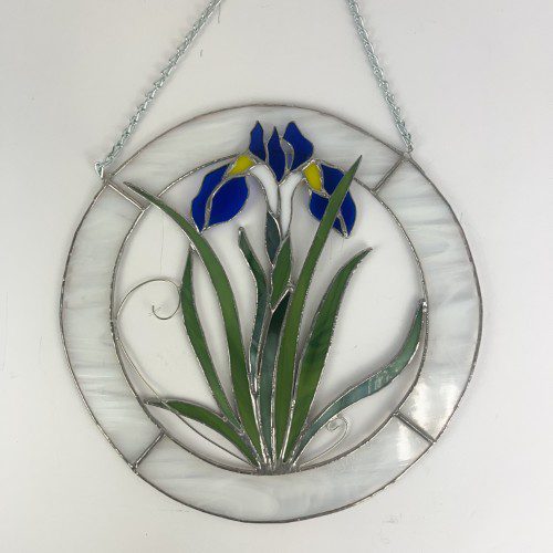 Siberian Iris Stained Glass