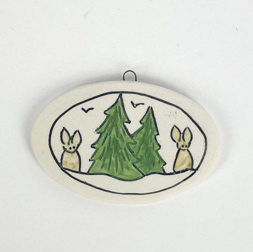 Porcelain Portrait Ornaments