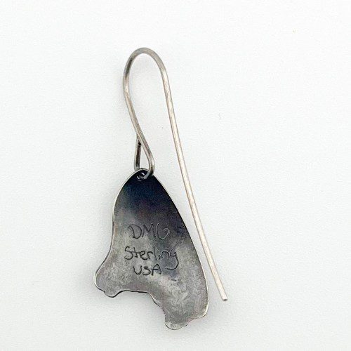 Alternative view of Sterling Butterfly Wings Dangle Earrings