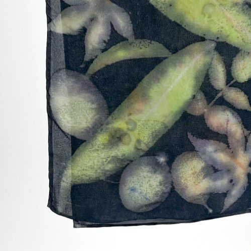 Alternative view of Botanical Printed Silk Scarf