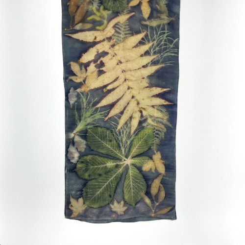 Botanical Printed Silk Scarf