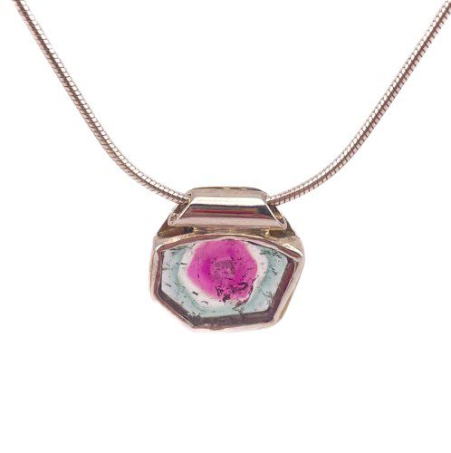 Watermelon Tourmaline Necklace