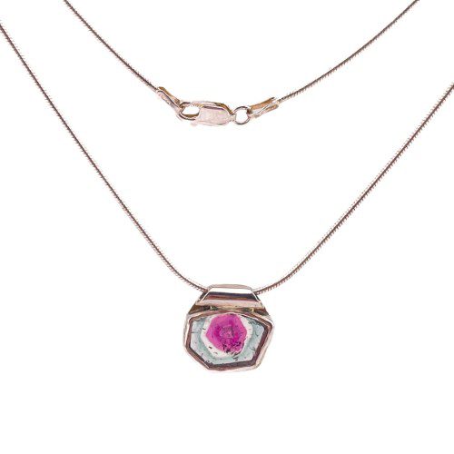 Alternative view of Watermelon Tourmaline Necklace