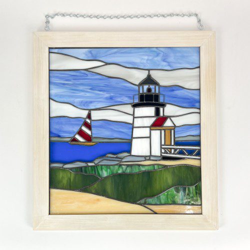 Stained Glass Brant Point Lighthouse