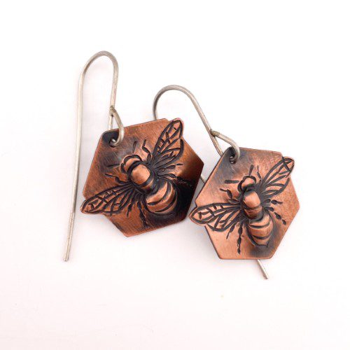Alternative view of Copper Honeybee Dangles