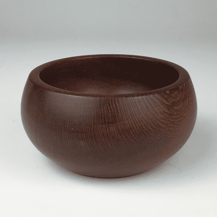 Alternative view of Hand-Turned Leopard Wood Bowl