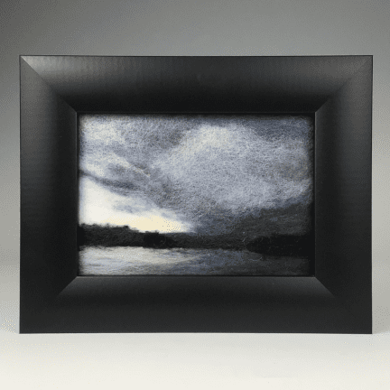"Storm Front" Framed Fiber Wall Art