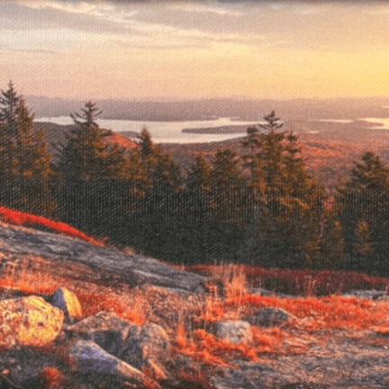 Alternative view of Small Framed "Belknap Sunrise"