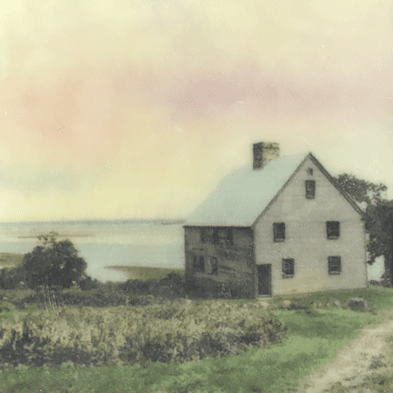 Alternative view of "Choate Island Manor" Encaustic