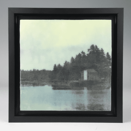 "Fishing Shack" Encaustic