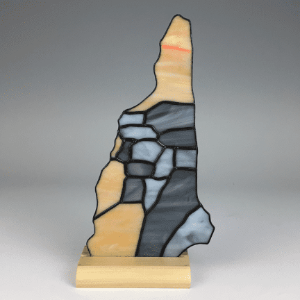Stained Glass State of NH/Old Man of the Mountain