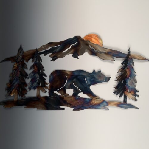 Bear & Mountain Wall Art