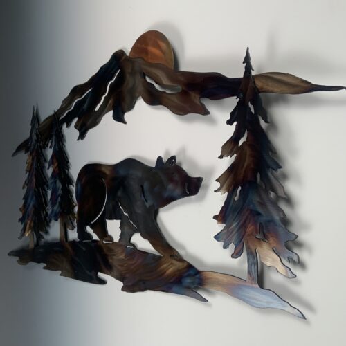 Alternative view of Bear & Mountain Wall Art