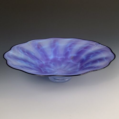 Purple Handblown Glass Bowl