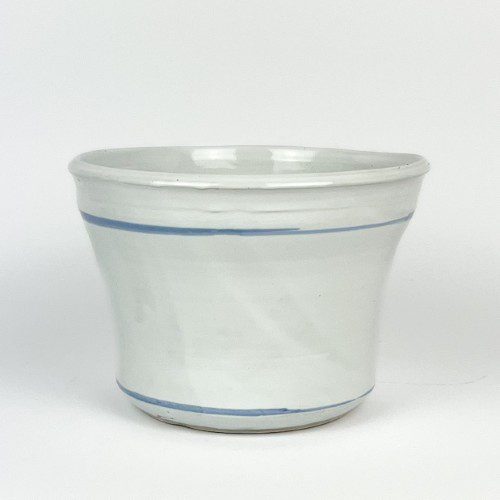 Alternative view of Large White Planter/Cache Pot