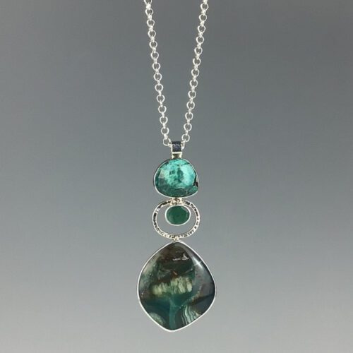 Alternative view of 3-Stone "One-of-a-Kind" Necklace