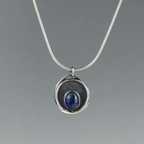 "Empty Nest" Pendant with Blue Kyanite