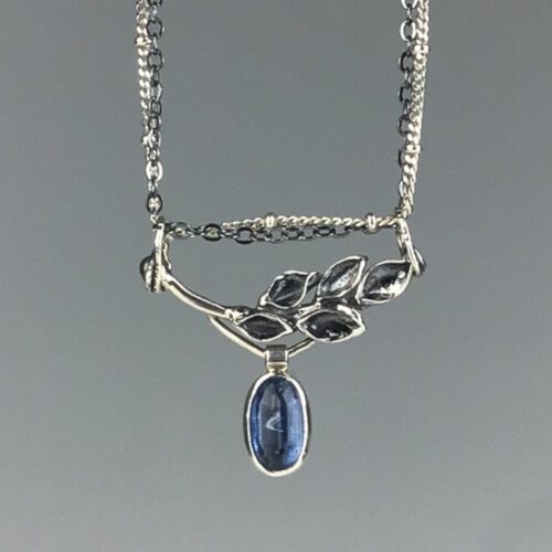 "Tiny Branch" Necklace with Blue Kyanite