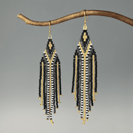 "Waterfall" Beaded Earrings