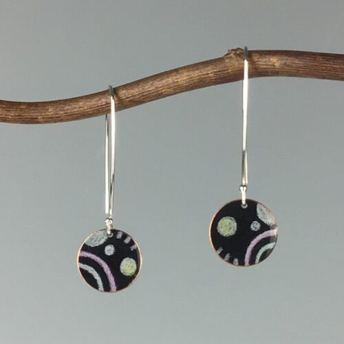 Hand-Colored Earrings