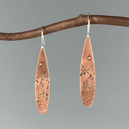 Mountain Scene Earrings