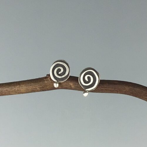 Swirl Post Earrings