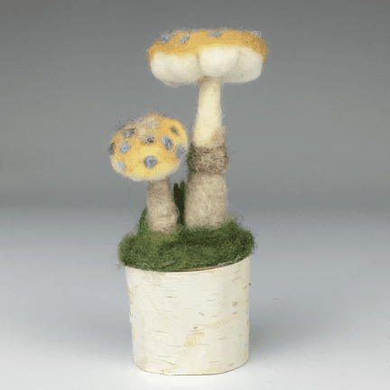 Alternative view of Felted Mushroom
