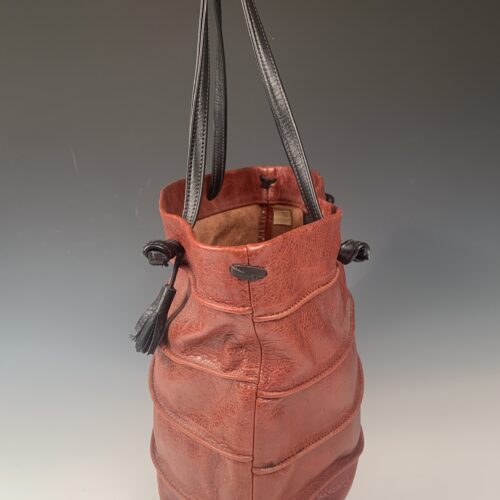 Alternative view of "Zambia" Leather Tote - Russet