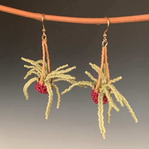 Alternative view of Beaded Spider Plant Earrings