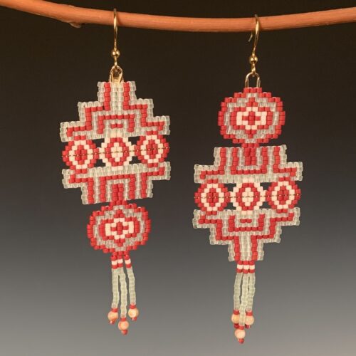 Beaded Rune Earrings