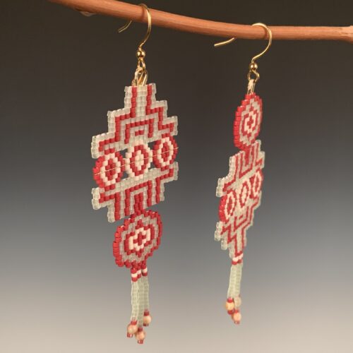 Alternative view of Beaded Rune Earrings