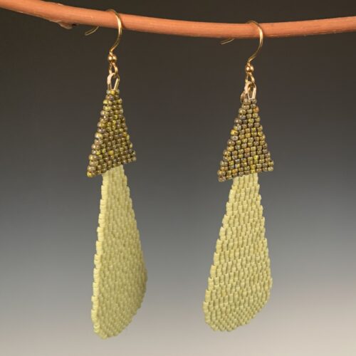 Alternative view of Large Beaded Mushroom Earrings