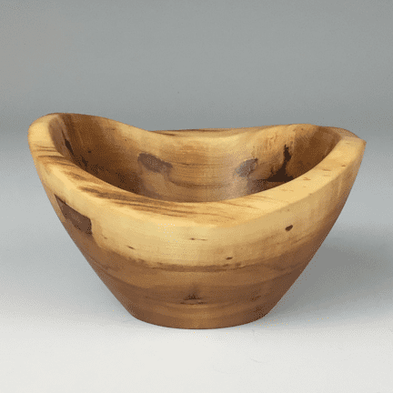 Small Hand-Turned Apple Bowl
