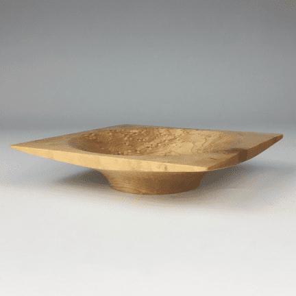 Hand-Turned Birdseye Maple Dish