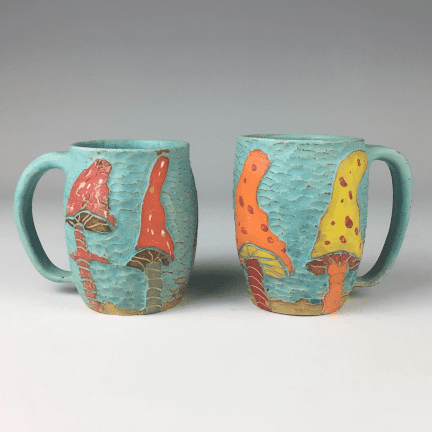 Carved Muhsroom Mug