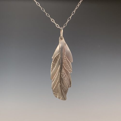 Sterling Silver Feather Pendant