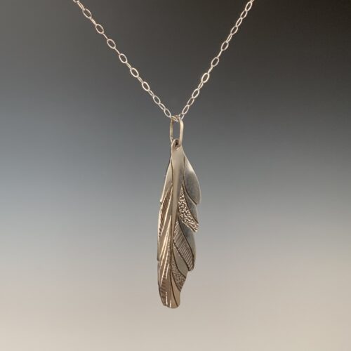 Alternative view of Sterling Silver Feather Pendant