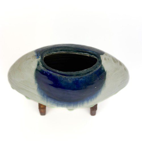 Alternative view of Ceramic Flat Round Vase