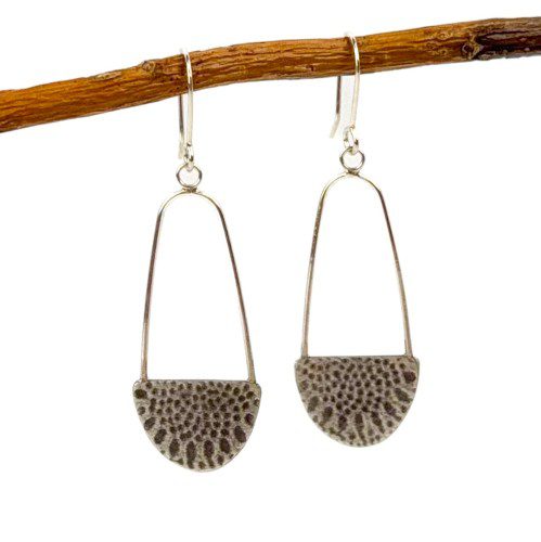 Sterling Silver Relic Earrings