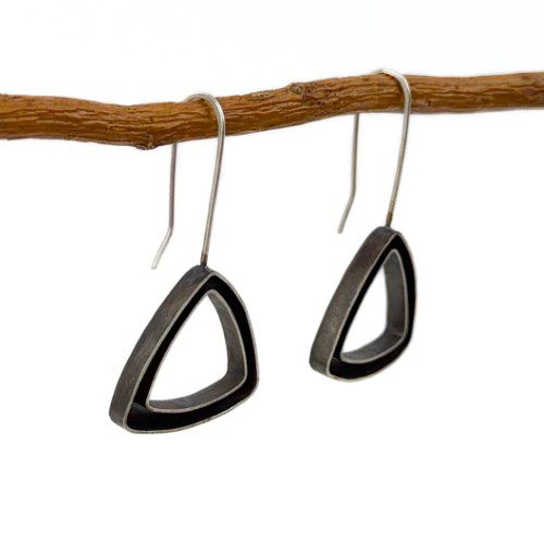 Sterling Silver and Resin Earrings - Image 2