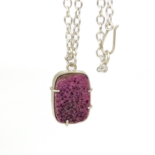 Alternative view of Druzy Chrysocolla Pendant